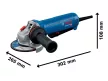 BOSCH Sarokcsiszoló 125 mm GWS 12-125 P lágy indítású / 1200 W
