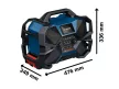 BOSCH Akkus rádió/töltő 12V / 18V GPB 18VH-6 SRC (DAB+, Bluetooth, FM és AUX) IP 54