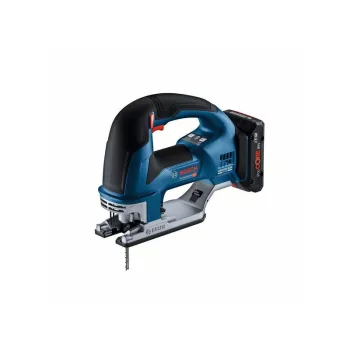   BOSCH Akkus dekopírfűrész GST 18V-155 BC kengyelfogantyús, L-Boxx-ban (2 x 4,0 Ah + gyorstöltő)