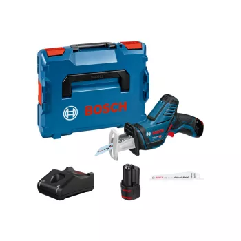   BOSCH Akkus szablyafűrész GSA 12V-14 L-BOXX-ban (2 x 3,0 Ah + gyorstöltő)