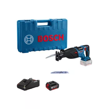   BOSCH Akkus szablyafűrész GSA 185-LI kofferben (1 x 5,0 Ah + gyorstöltő)