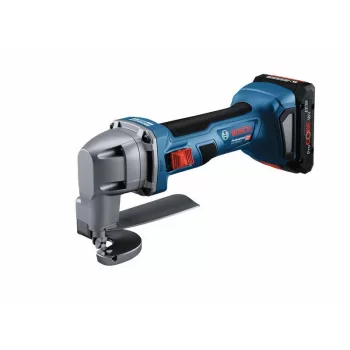   BOSCH GSC 18V-16 E Akkus Lemezvágó olló (2x akku ProCORE18V 4.0 Ah, gyorstöltő GAL 18V-40, L-BOXX