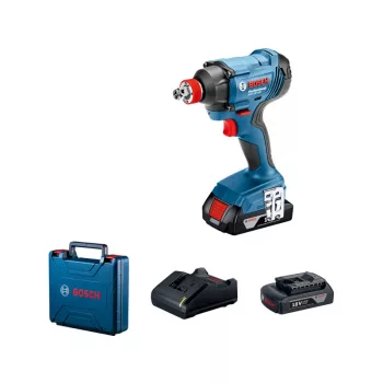   BOSCH Akkus ütvecsavarozó GDX 180-LI kofferben (2 x 2,0 Ah + gyorstöltő)