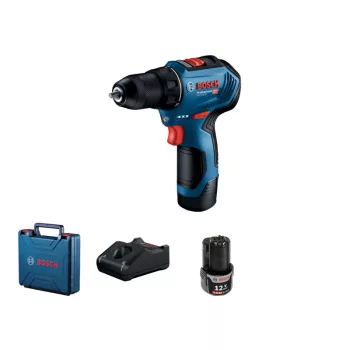   BOSCH Akkus fúrócsavarozó GSR 12V-30 kofferben (2 x 2,0 Ah + gyorstöltő)