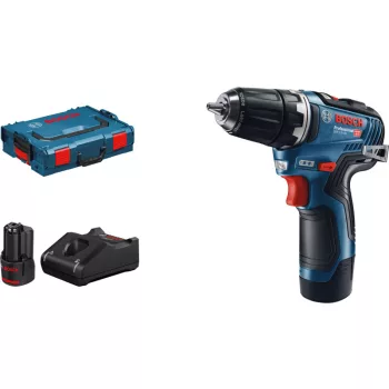 BOSCH GSR 12V-35 Akkus fúrócsavarozó (2x3,0Ah) L-Boxx-ban