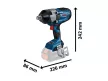 BOSCH BITURBO Akkus ütvecsavarozó GDS 18V-1600 HC 3/4" 2200 Nm (2 x 8,0 Ah akku + gyorstöltő + mo
