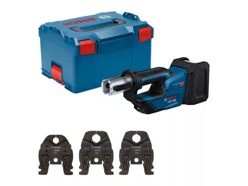 BOSCH Akkus forgófejes présgép 360° GPT 18V-19 M szett (Akku és töltő nélkül)