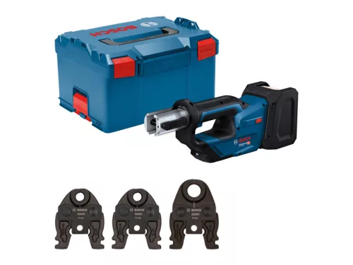 BOSCH Akkus forgófejes présgép 360° GPT 18V-19 TH szett (Akku és töltő nélkül)