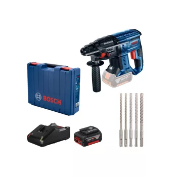   BOSCH GBH 180-LI akkus fúrókalapács + 1 x 4,0 Ah-s akku + SDS Plus készlet szerszámtáskában