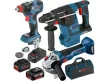 BOSCH Erőcsomag GBH + GDX + GWS + táska (1 x 5,0 Ah +1 x 8,0 Ah ProCore + töltő)