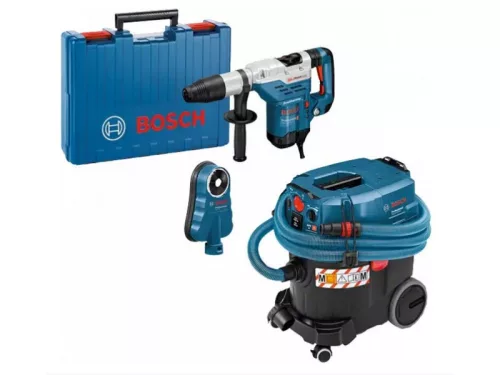 BOSCH Erőcsomag GBH 5-40 DCE kombikalapács + GAS 35 M AFC nedv/száraz porszívó + GDE68 porelszívó