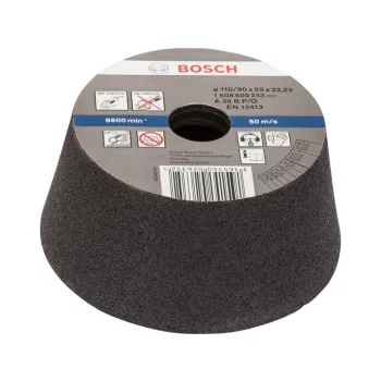   BOSCH Kúpos fazékkorong nagy sarokcsiszolóhoz 110/90 x 55 x 22,2 mm / P36