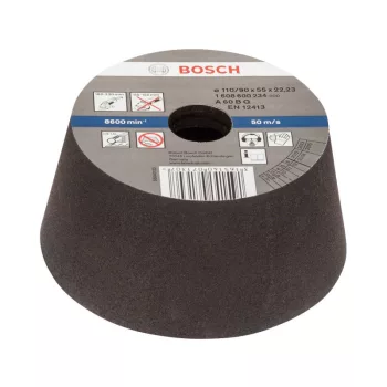   BOSCH Kúpos fazékkorong nagy sarokcsiszolóhoz 110/90 x 55 x 22,2 mm / P60