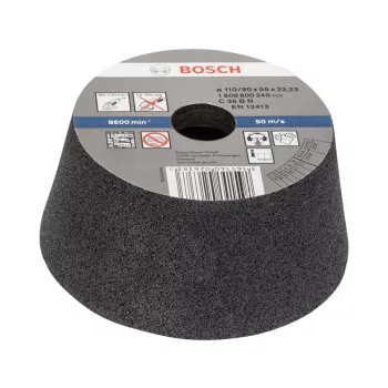   BOSCH Kúpos fazékkorong nagy sarokcsiszolóhoz 110/90 x 55 x 22,2 mm / P30