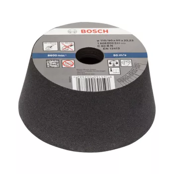   BOSCH Kúpos fazékkorong nagy sarokcsiszolóhoz 110/90 x 55 x 22,2 mm / P54