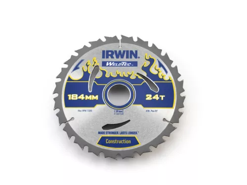 IRWIN1 Fűrésztárcsa fához 184 x 30 mm / 24T