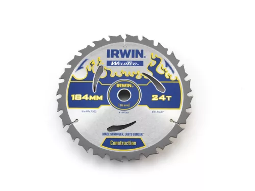 IRWIN1 Fűrésztárcsa fához 184 x 16 mm / 24T
