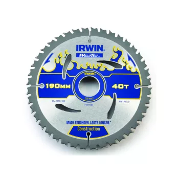 IRWIN1 Fűrésztárcsa fához 190 x 30 mm / 40T