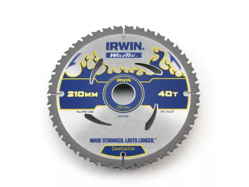IRWIN1 Fűrésztárcsa fához 210 x 30 mm / 40T
