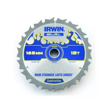 IRWIN1 Fűrésztárcsa fához 165 x 20 mm / 18T
