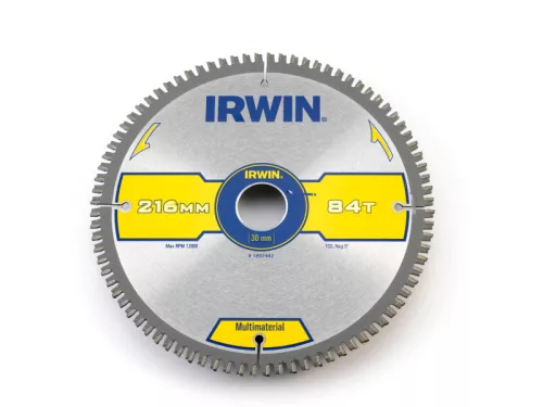IRWIN1 Fűrésztárcsa Multi 216 x 30 mm / 84TCG