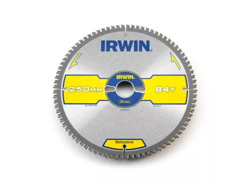 IRWIN1 Fűrésztárcsa Multi 250 x 30 mm / 84TCG