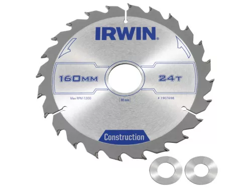 IRWIN1 Fűrésztárcsa fához 160 x 30 mm / 24T