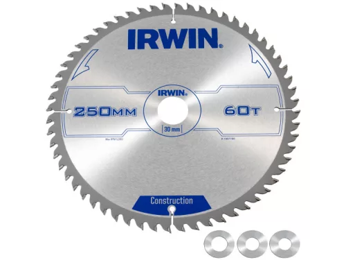 IRWIN1 Fűrésztárcsa fához 250 x 30 mm / 60T