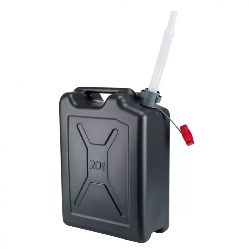 PRESSOL Katonai üzemanyagkanna 20 l PE, flexi csővel