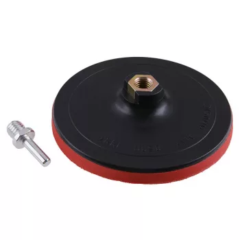   FESTA Tépőzáras gumitányér 150 mm M14 + 8 mm csapos adapter