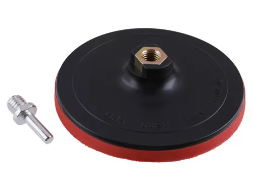 FESTA Tépőzáras gumitányér 150 mm M14 + 8 mm csapos adapter