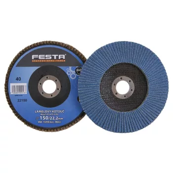 FESTA Lamellás csiszolókorong 150 x 22,2 / P40 inox