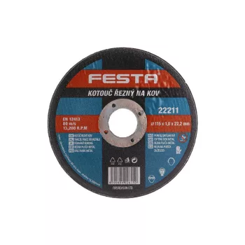 FESTA Vágókorong fémre 115 x 1,0 x 22,2 mm