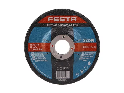 FESTA Tisztítókorong 115 x 6,0 x 22 mm