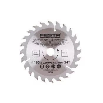 FESTA Fűrésztárcsa fához 165 x 20 x 2,8 mm / 24T