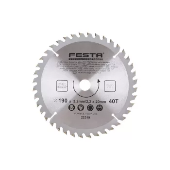 FESTA Fűrésztárcsa fához 190 x 20 x 2,2 mm / 40T
