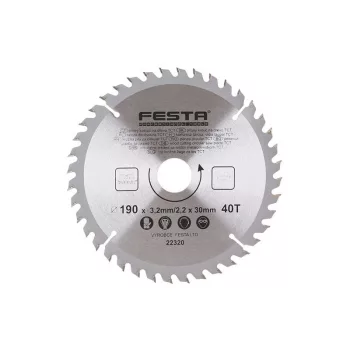 FESTA Fűrésztárcsa fához 190 x 30 x 2,2 mm / 40T