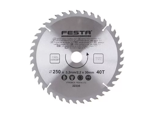 FESTA Fűrésztárcsa fához 250 x 30 x 2,2 mm / 40T