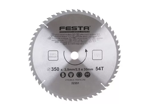FESTA Fűrésztárcsa fához 350 x 30 x 2,5 mm / 54T