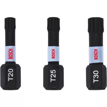   BOSCH Bithegy készlet 3 részes torx T20 / T25 / T30 x 25 mm Impact Control