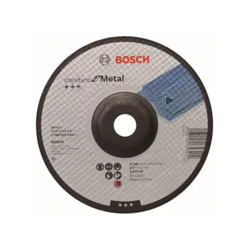   BOSCH Tisztítókorong fémre 180 x 6,0 x 22,2 mm hajlított Standard for Metal A 24 P BF