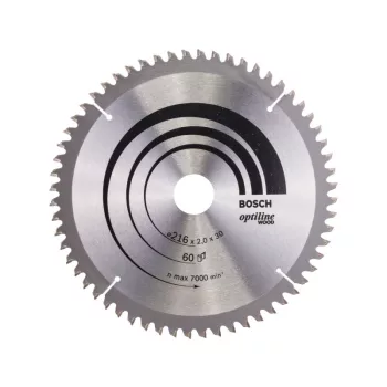   BOSCH Fűrésztárcsa fához 216 x 30 x 2,0 mm / 60T Optiline Wood ATB / N