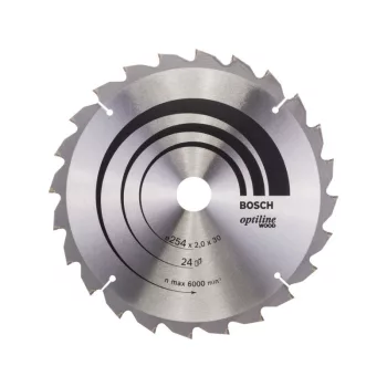   BOSCH Fűrésztárcsa fához 254 x 30 x 2,0 mm / 24T Optiline Wood ATB / N