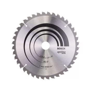   BOSCH Fűrésztárcsa fához 254 x 30 x 2,0 mm / 40T Optiline Wood ATB / N