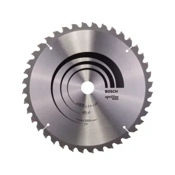   BOSCH Fűrésztárcsa fához 305 x 30 x 2,5 mm / 40T Optiline Wood ATB / N