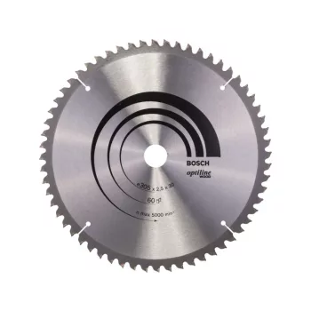   BOSCH Fűrésztárcsa fához 305 x 30 x 2,5 mm / 60T Optiline Wood ATB / N
