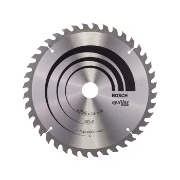   BOSCH Fűrésztárcsa fához 254 x 30 x 2,8 mm / 40T Optiline Wood ATB