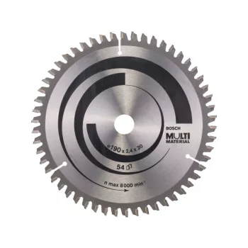   BOSCH Fűrésztárcsa univerzális 190 x 20/16 x 2,4 mm / 54T MultiMaterial HLTCG