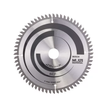   BOSCH Fűrésztárcsa univerzális 230 x 30 x 2,4 mm / 64T MultiMaterial HLTCG
