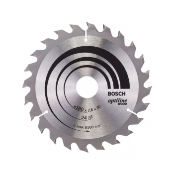   BOSCH Fűrésztárcsa fához 180 x 30/20 x 2,6 mm / 24T Optiline Wood ATB